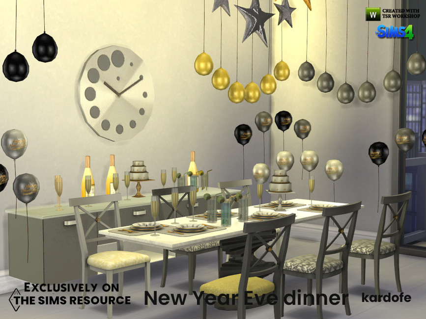 The Sims Resource - New Year Eve dinner