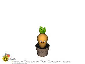 Sims 4 — Lisbon Wooden Toy Veggies Carrot by Onyxium — Onyxium@TSR Design Workshop Toddler Bedroom Collection | Belong To