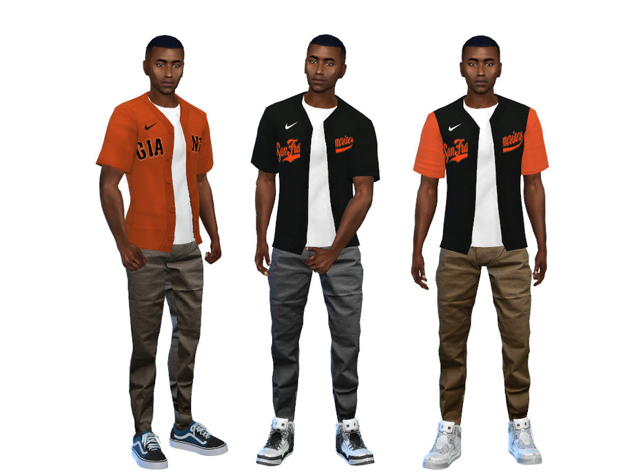 The Sims Resource - MLB San Francisco Giants Jersey