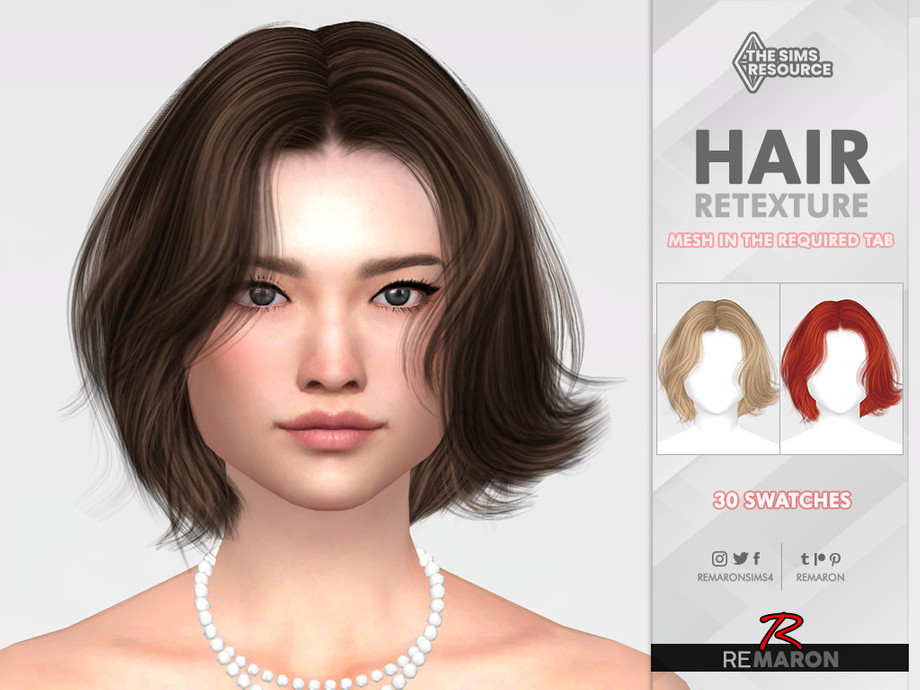 The Sims Resource To0720 Hair Retexture Mesh Needed