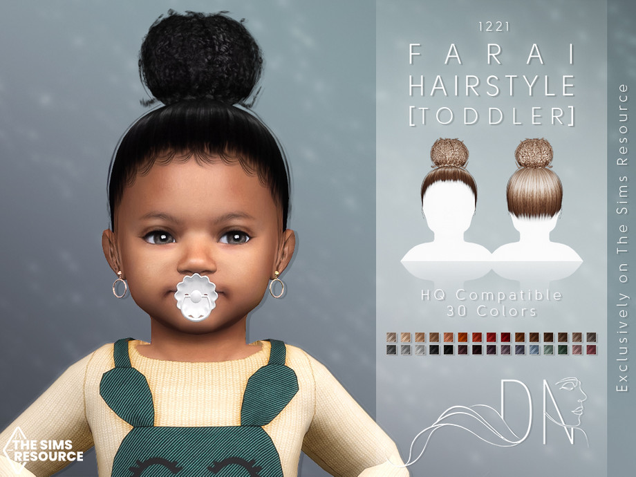 The Sims Resource - Farai Hairstyle [Toddler]