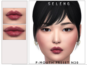 Sims 4 — P-Mouth Preset N20 [Patreon] by Seleng — -Cas lips preset- Female only Teen to Elder Custom Thumbnail It will