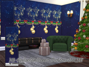Sims 4 — MB-OpulentWallwear_ChristmasEve_SET by matomibotaki — MB-OpulentWallwear_ChristmasEve_SET 2 festive Christmas