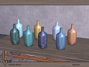 Sims 4 — Lucas Decor. Vase by soloriya — Vase. Part of Lucas Decor set. 4 color variations. Category: Decorative -
