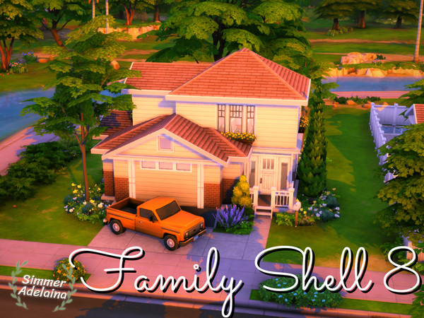 Sims 4 — Family Shell 8 by simmer_adelaina — Yet another shell house. This house is perfect for a family, it has 3