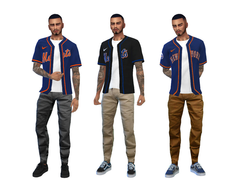 The Sims Resource - Yankees Jersey Dress
