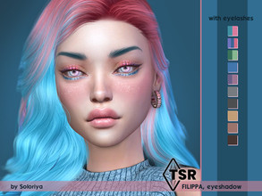 Sims 4 — Eyeshadow Filippa by soloriya — Colorfurl eyeshadow with glitter in 10 colors. Ages from teen to elder. All