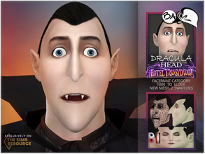Sims 4 — Hotel Transylvania 4 - HEAD - DRACULA Vampire by BAkalia — Hello :) Here is the vampire head of Sim Dracula from