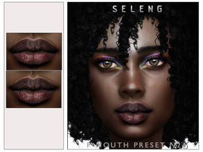Sims 4 — P-Mouth Preset N24 [Patreon] by Seleng — -Cas lips preset- Female only Teen to Elder Custom Thumbnail It will