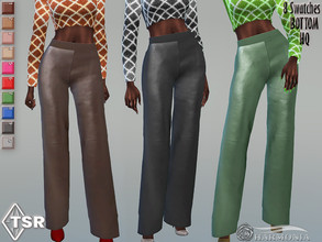 Sims 4 — Leather straight-leg pants by Harmonia — New Mesh All Lods 8 Swatches Please do not use my textures. Please do