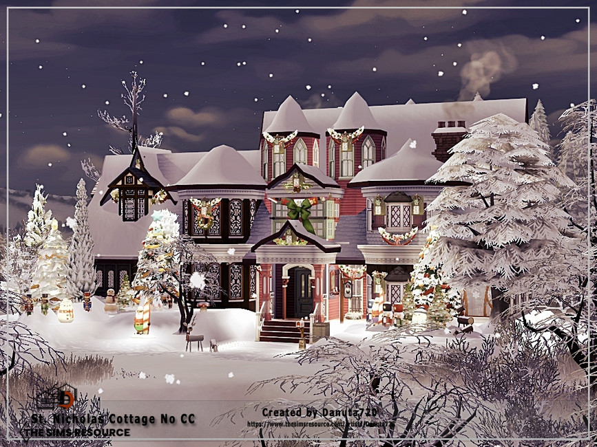 The Sims Resource - St. Nicholas Cottage No CC