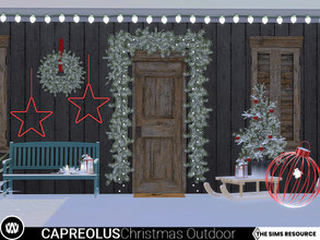 Sims 4 — Capreolus Christmas Outdoor Decorations by wondymoon — Capreolus Christmas outdoor decorations and lightings!