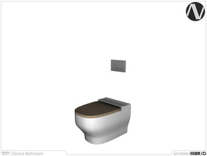 Sims 3 — Zenica Toilet With Closed Lid by ArtVitalex — Bathroom Collection | All rights reserved | Belong to 2021