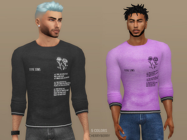 The Sims Resource - Laid-back shirt for men