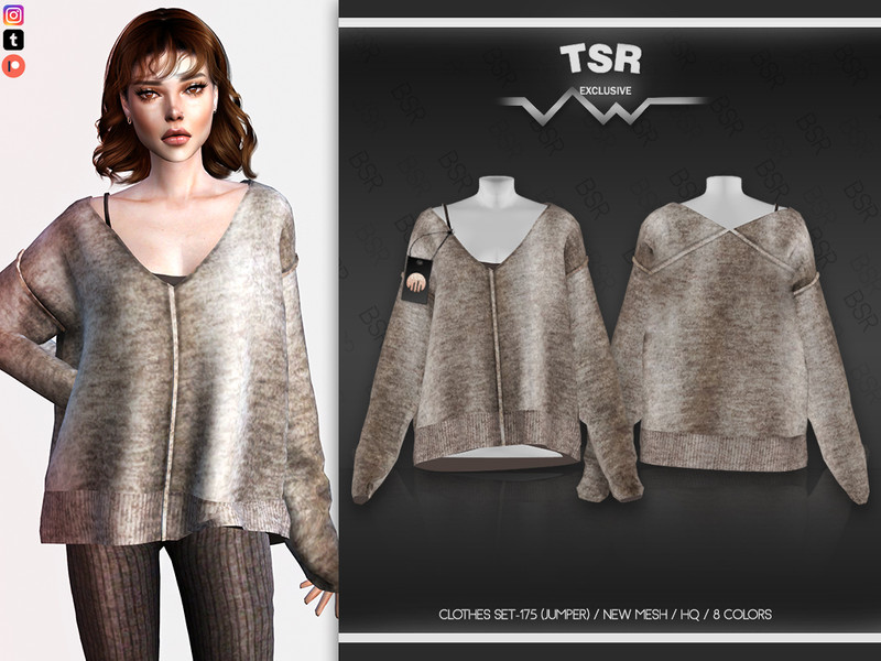 Clothes Set-175 (Jumper) Bd601 - The Sims Resource