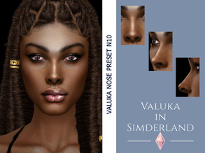 Sims 4 — [Patreon] Valuka - Nose preset N10 by Valuka — Nose preset N10 for female from teen to elder.