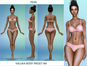 Sims 4 — [Patreon] Valuka - Body preset N4 by Valuka — This is the new body preset for female from teen to elder. Custom