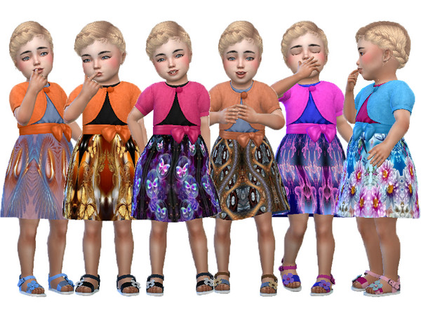 Sims 4 — Holiday dress recolor by TrudieOpp — Holiday dress recolor in 6 colors