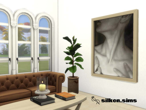 Sims 4 — Alfred Stieglitz Photo of Georgia O'Keefe -Base Game Recolor by sim_silk — In honor of this photograph of