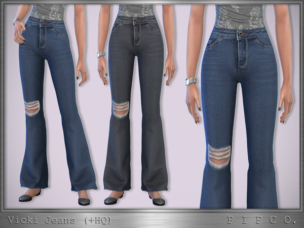 The Sims Resource - Vicki Jeans (Flared).