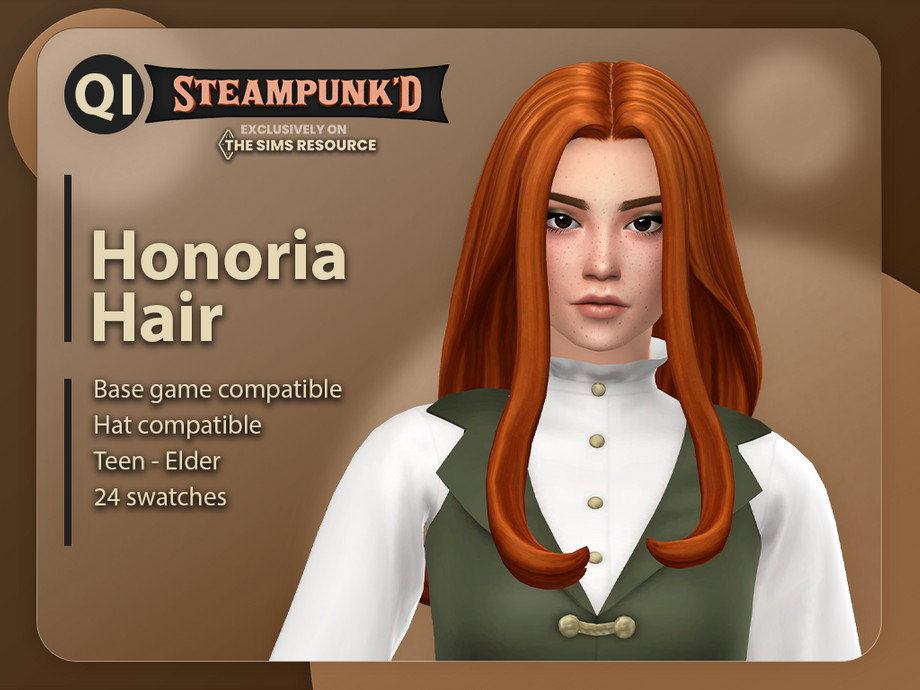 The Sims Resource - Steampunked - Honoria Hair