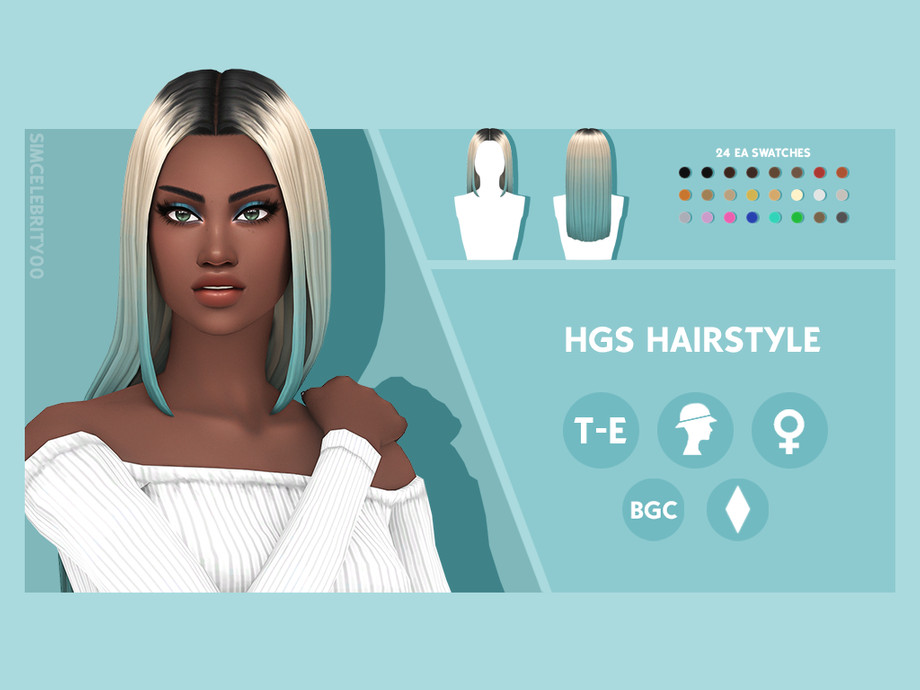 The Sims Resource - Hot Girl Summer Hairstyle