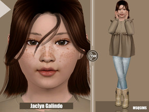 Sims 4 — Jaclyn Galindo - TSR CC Only by MSQSIMS — Jaclyn Galindo is a whiz kid and cheerful. * Download all CC's listed