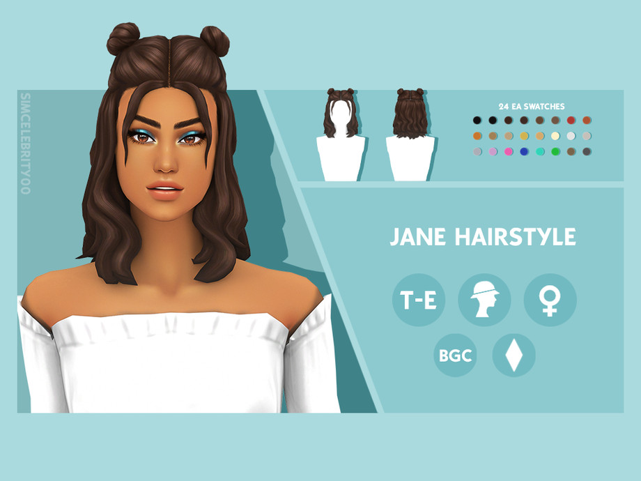 The Sims Resource - Jane Hairstyle