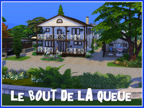 Sims 4 — Le Bout de la Queue (no CC) by Youlie25 — Sul Sul, Here is a house with a boathouse and a summer kitchen to