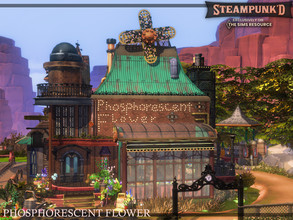 Sims 4 — Steampunked - Phosphorescent Flower Shop | noCC by simZmora — What is more beautiful than a combination of