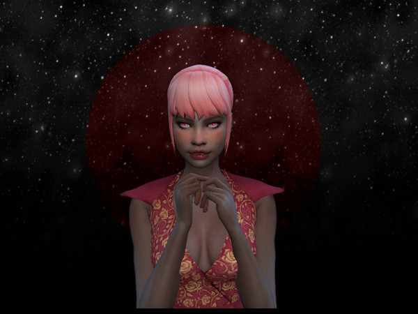 Sims 4 — Short Ponytail with Bangs  by Lunaccm — 7 Swatches Base game