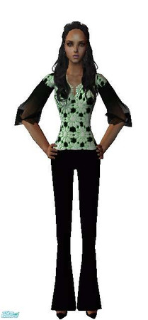 Sims 2 — Casualcint - Individual Item by buffy29 — floral clothing