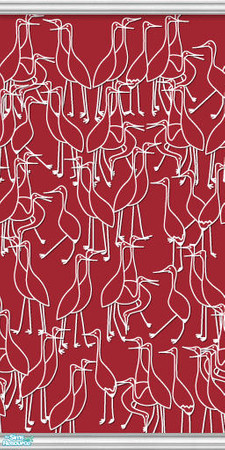 Sims 2 — Studio K Cranes - Maroon by StudioKhagerks — Part of the Studio K Cranes Series. 28 colors total. Coordinates