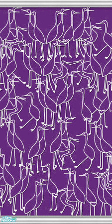 Sims 2 — Studio K Cranes - Grape by StudioKhagerks — Part of the Studio K Cranes Series. 28 colors total. Coordinates