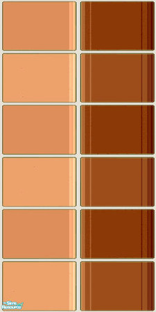 Sims 2 — NK Plaid Tile Walls - PeachNBrown by MoMama — PeachNBrown plaid tile for your kitchen or bath.