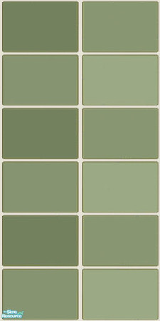 Sims 2 — NK Plaid Tile Walls - Olive by MoMama — Olive plaid tile for your kitchen or bath.