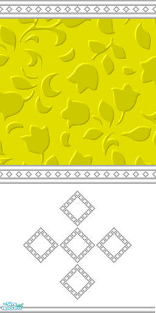 Sims 2 — FloraBloks Set - Yellow by Arduinna — FloraBloks Yellow, part of my FloraBloks Set.