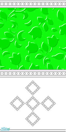 Sims 2 — FloraBloks Set - Green by Arduinna — FloraBloks Green, part of my FloraBloks Set.