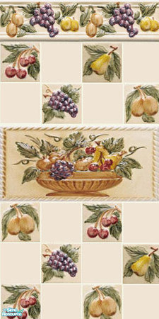 Sims 2 — Kitchen mural 3 by devilishdawn —  