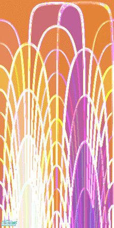 Sims 2 — Peacock A by s00z — A bold art decoish sort of abstract modern wallpaper. Looks great in restaurants and clubs.