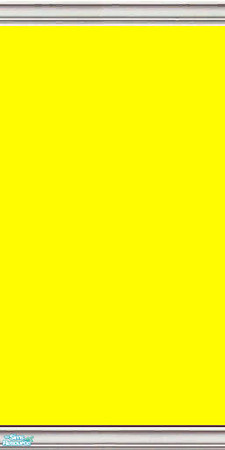 Sims 2 — Neon Yellow Wall by Pauton — Neon Yellow Wall With Molding