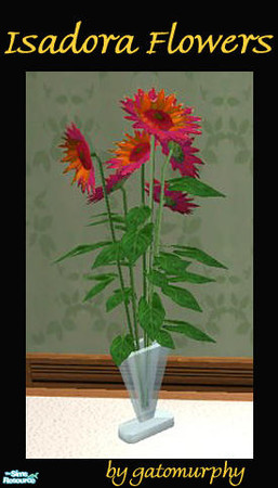 Sims 2 — Isadora Flowers by gatomurphy — Beautifully hand carved cherry wood cabinetry and antique brushed brass and
