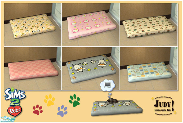 Sims 2 — Judy Pet Pillow Recolor Set 1 by judyhugsnoopy — Recolor Maxis Comfy Pet Pillow **NO MESH REQ** Hope you like it