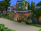 Sims 4 — Swamp Home (NO CC) by Sphrinxx — This is a cozy home situate on swamp land, includes gators, and a few pond