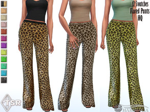 Sims 4 — Sequined Flared Pants by Harmonia — New Mesh All Lods 13 Swatches Please do not use my textures. Please do not