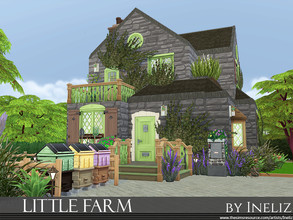 Sims 4 — Little Farm by Ineliz — At the Little Farm your sims can start their life surrounded by nature and great soil.