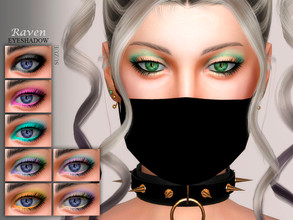 Sims 4 — Raven Eyeshadow N29 by Suzue — -15 Swatches -For Female (Teen to Elder) -HQ Compatible