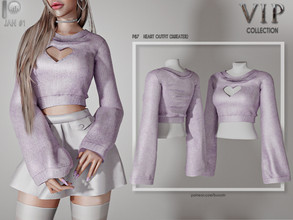 Sims 4 —  [PATREON]  (Early Access) HEART OUTFIT (SWEATER) P87 by busra-tr — 10 colors Adult-Elder-Teen-Young Adult For