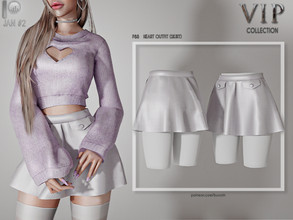 Sims 4 —  [PATREON]  (Early Access) HEART OUTFIT (SKIRT) P88 by busra-tr — 10 colors Adult-Elder-Teen-Young Adult For