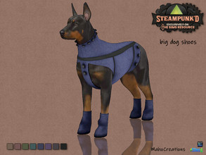 Sims 4 — Steampunked - Big Dog Shoes by MahoCreations — The Steampunked Collab for the Sims 4 is here. need cats and dogs